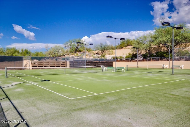 view of sport court