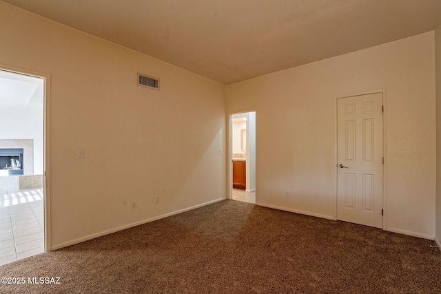 view of carpeted empty room