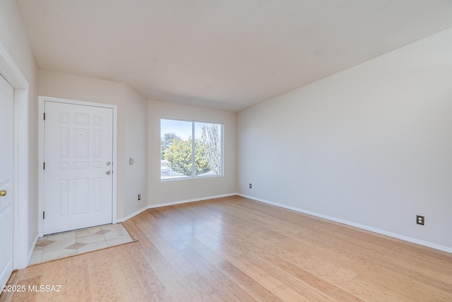 interior space featuring light wood-type flooring