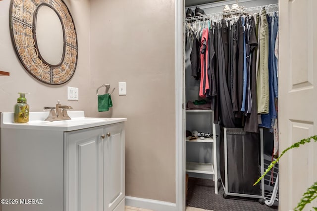 bathroom featuring vanity