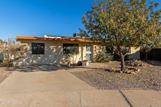 view of front of property with a patio area