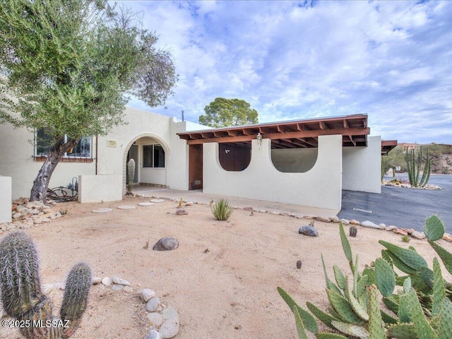 view of pueblo-style house