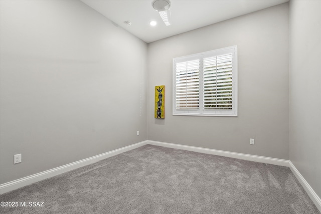 view of carpeted empty room