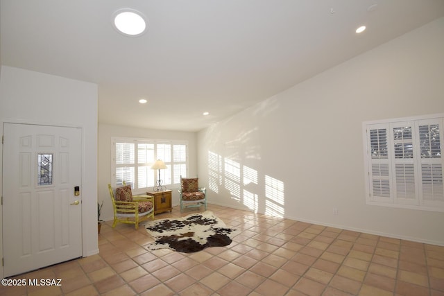 view of tiled entrance foyer