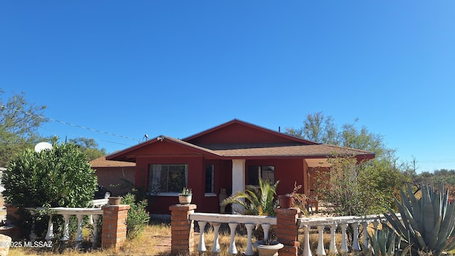 view of front of home