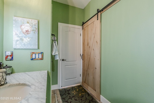 bathroom with vanity