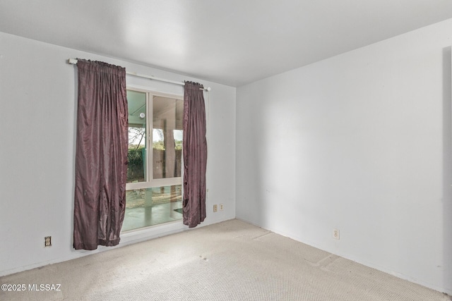 view of carpeted empty room