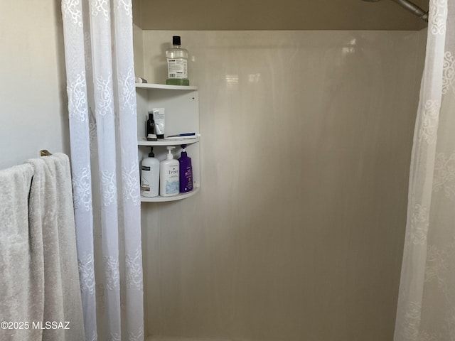 bathroom with walk in shower