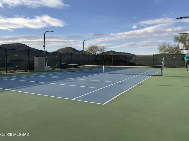 view of tennis court