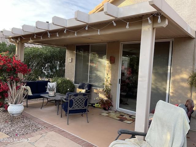 view of patio / terrace with outdoor lounge area