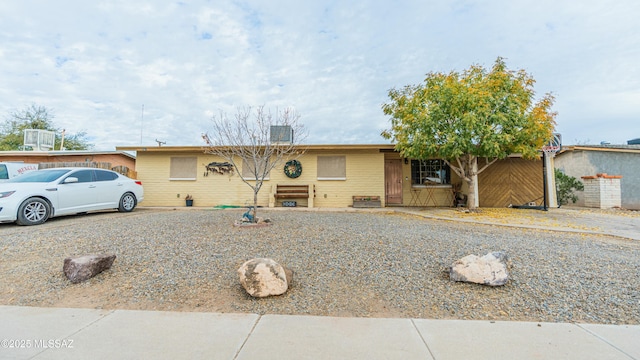 view of ranch-style home