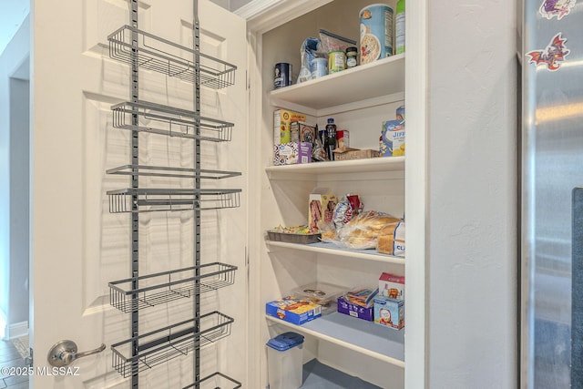 view of pantry