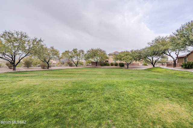 surrounding community featuring a yard