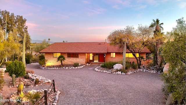 view of ranch-style home