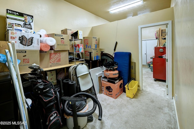 view of storage room