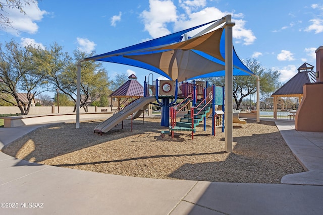 view of jungle gym