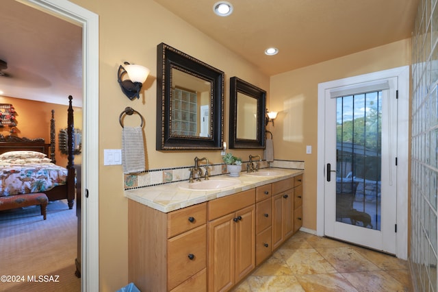 bathroom featuring vanity