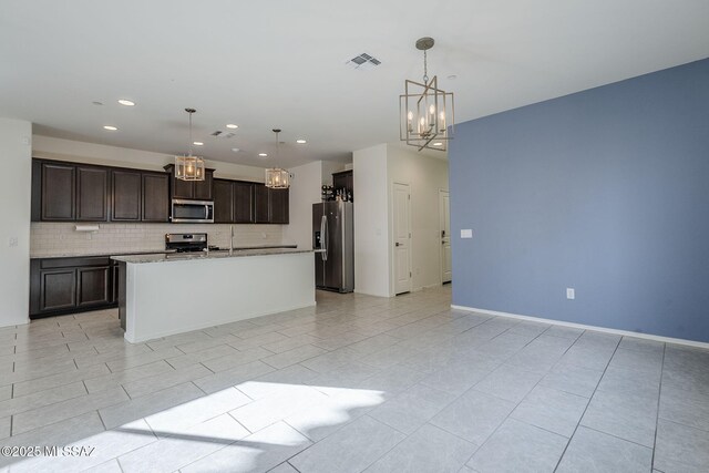 empty room with light carpet, visible vents, and a ceiling fan