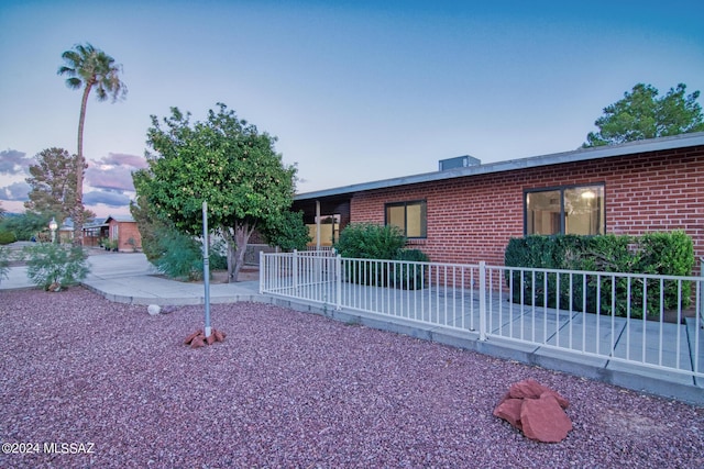 view of ranch-style home