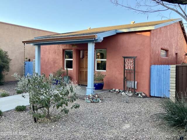 view of front of home