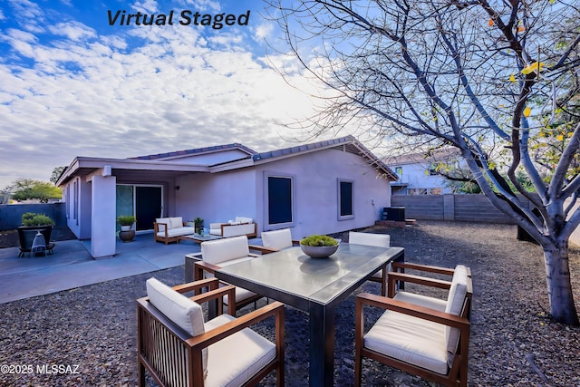 view of patio / terrace with an outdoor hangout area