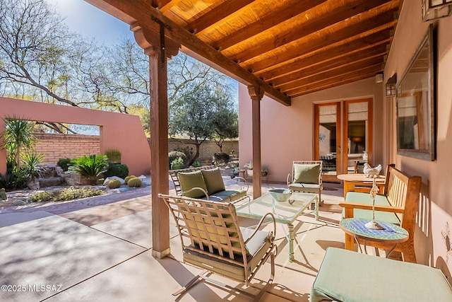 view of patio / terrace with outdoor lounge area