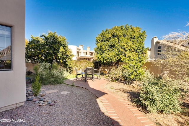 view of yard featuring a patio