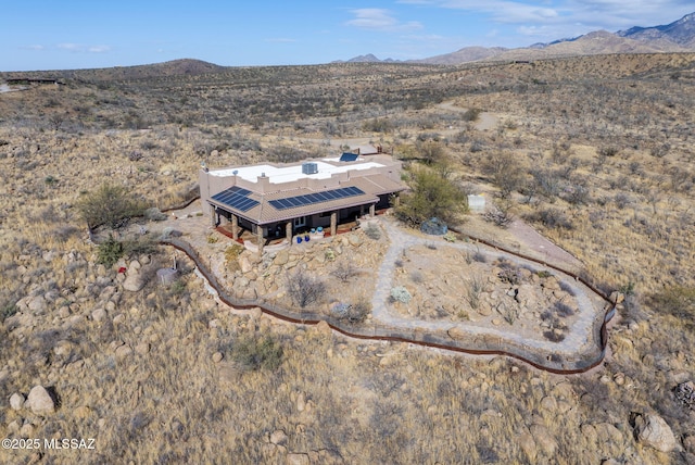 bird's eye view featuring a mountain view