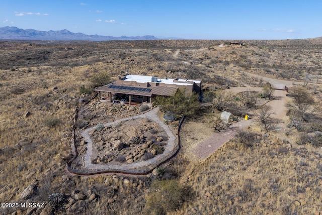 aerial view featuring a mountain view