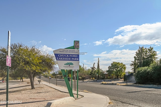 view of road