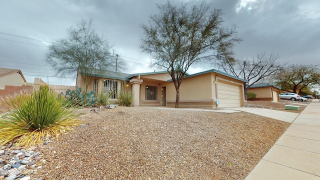 ranch-style house with a garage