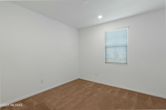 view of carpeted empty room