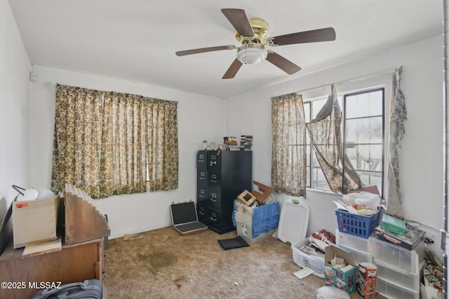 interior space featuring carpet floors