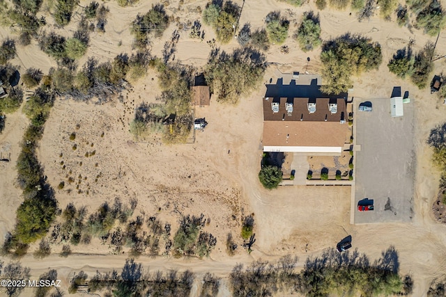 drone / aerial view with a rural view