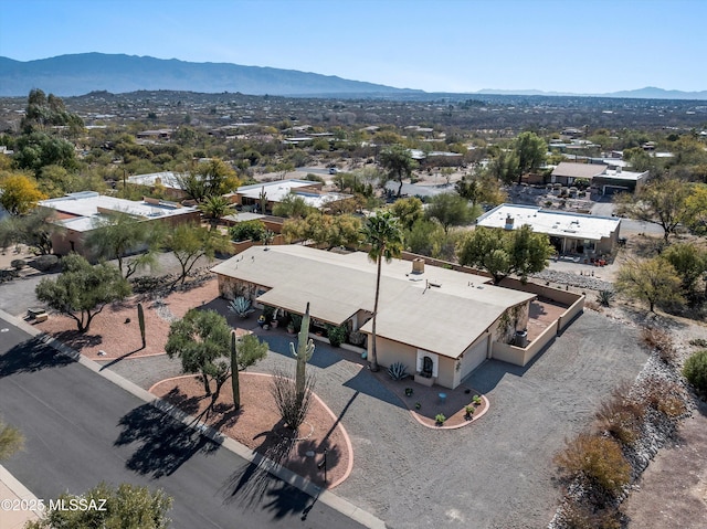 bird's eye view featuring a mountain view