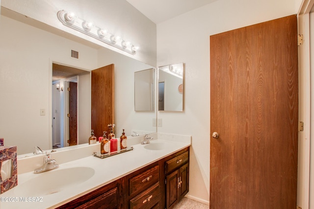 bathroom with vanity