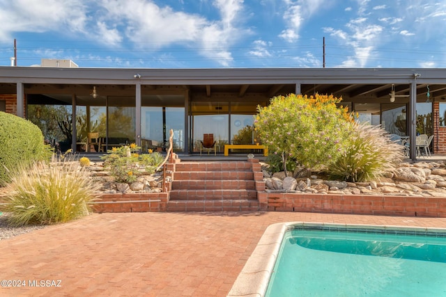 view of pool with a patio