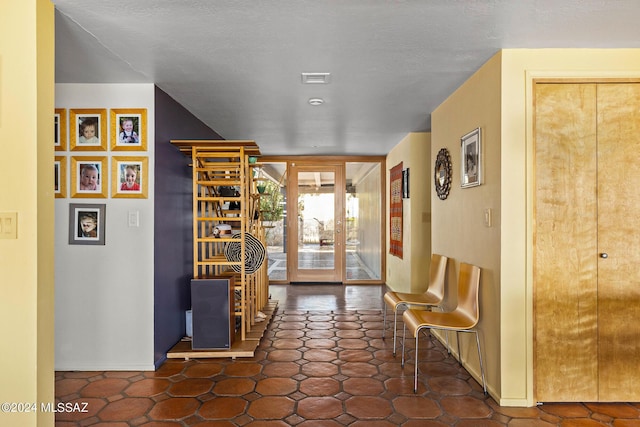 interior space with french doors