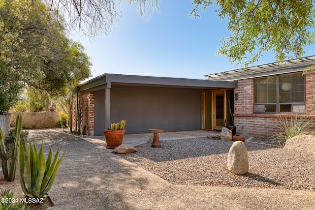 view of front of home