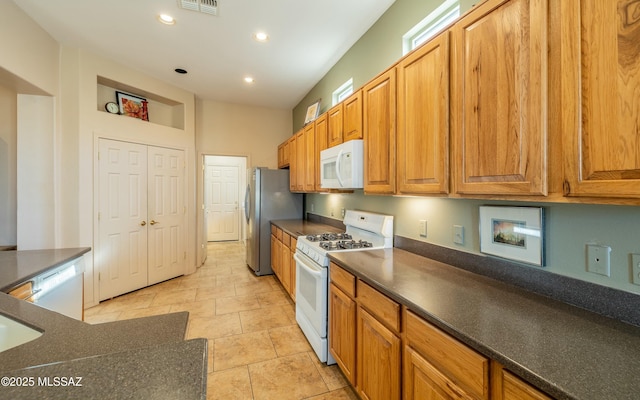 kitchen featuring white appliances