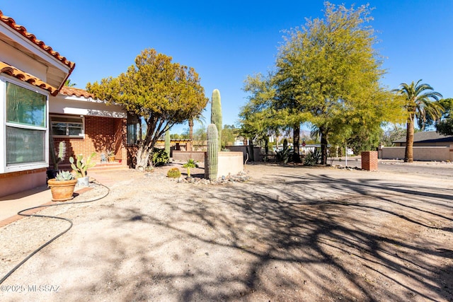 view of yard with a patio