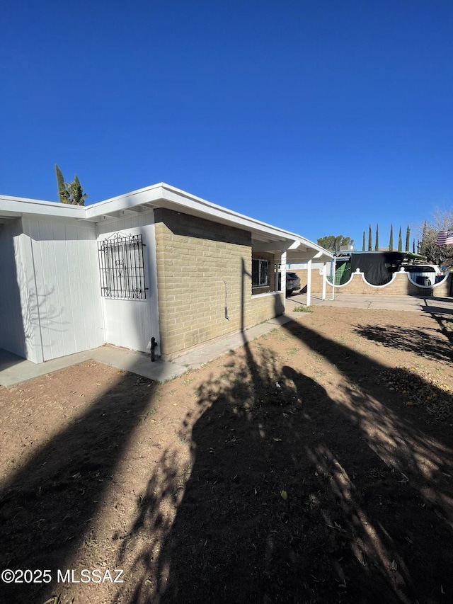 view of side of property