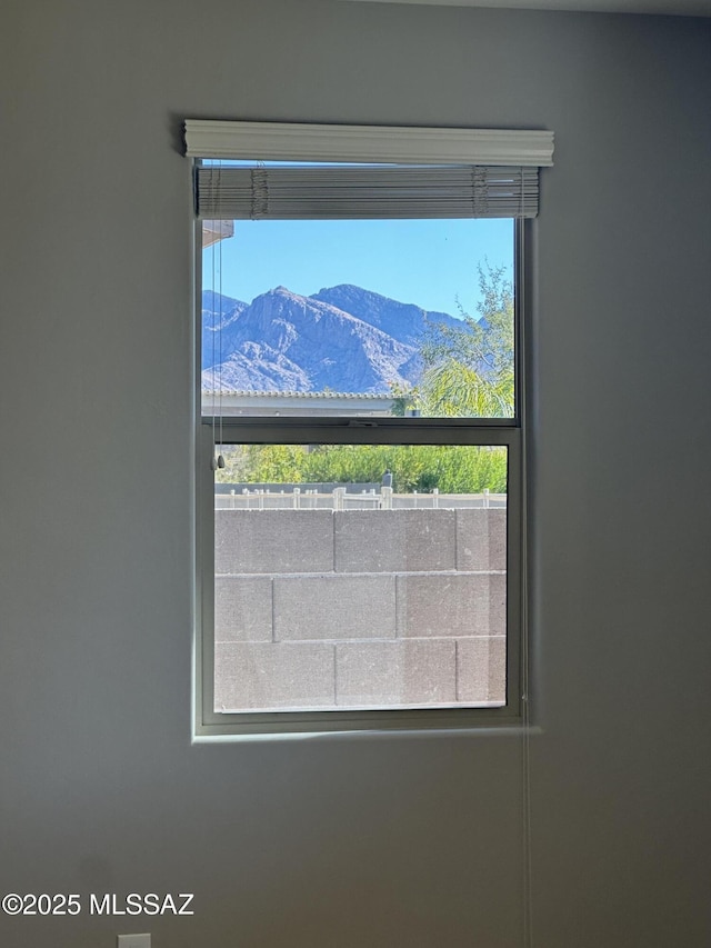 details with a mountain view