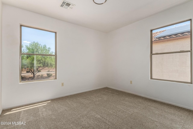 carpeted empty room with plenty of natural light