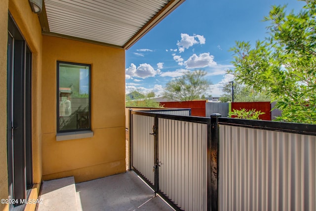 view of balcony