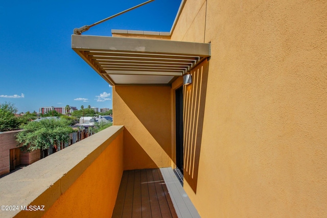 view of balcony