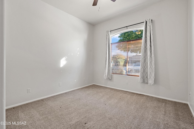 7826 W Sage Creek Ct, Tucson, AZ 85743 - empty room featuring carpet floors, ceiling fan, and baseboards