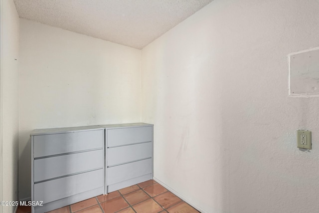 interior space featuring light tile patterned floors