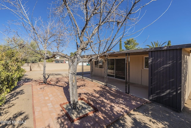 exterior space with a patio