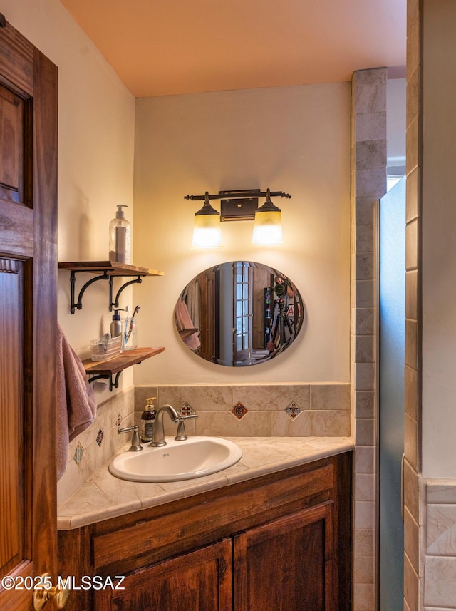 bathroom featuring vanity